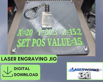 Xtool F2 Ultra uv rectangle keychain jig files (svg, xcs, stl)