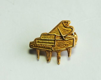 Vintage grand piano lapel pin brooch, piano award, piano player gift