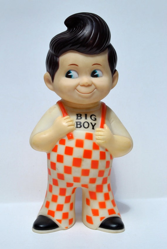 Vintage Big Boy bank 1973 rubber Bob's Big Boy restaurants Etsy
