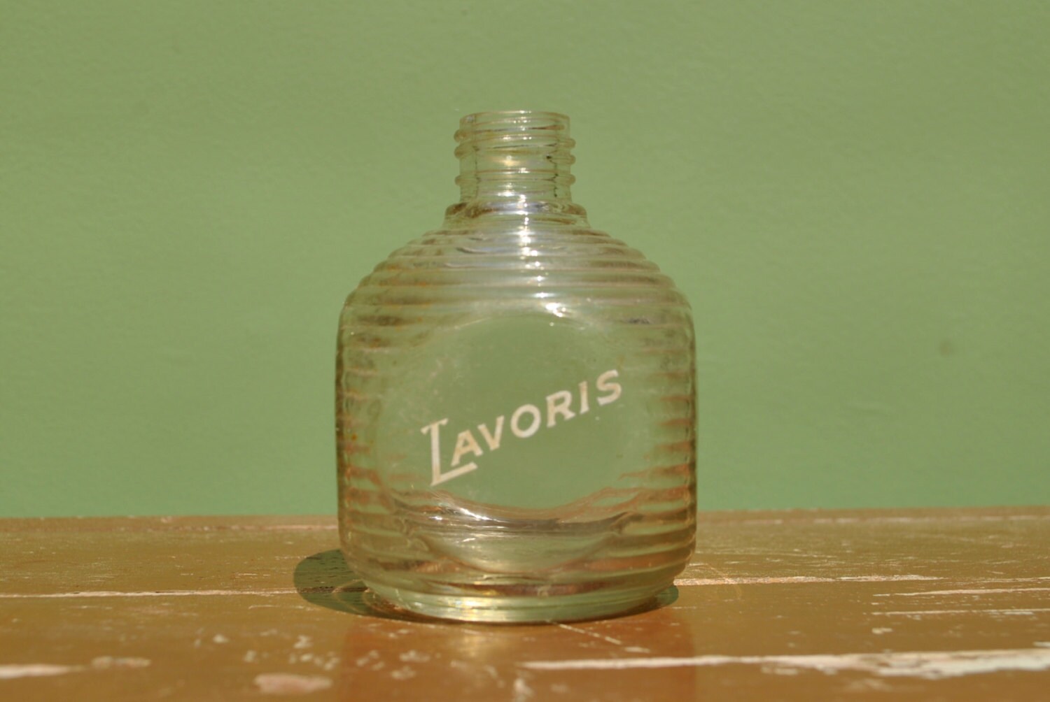 1950s Lavoris Bottle Clear Glass Bottle or Vase Excellent Etsy UK