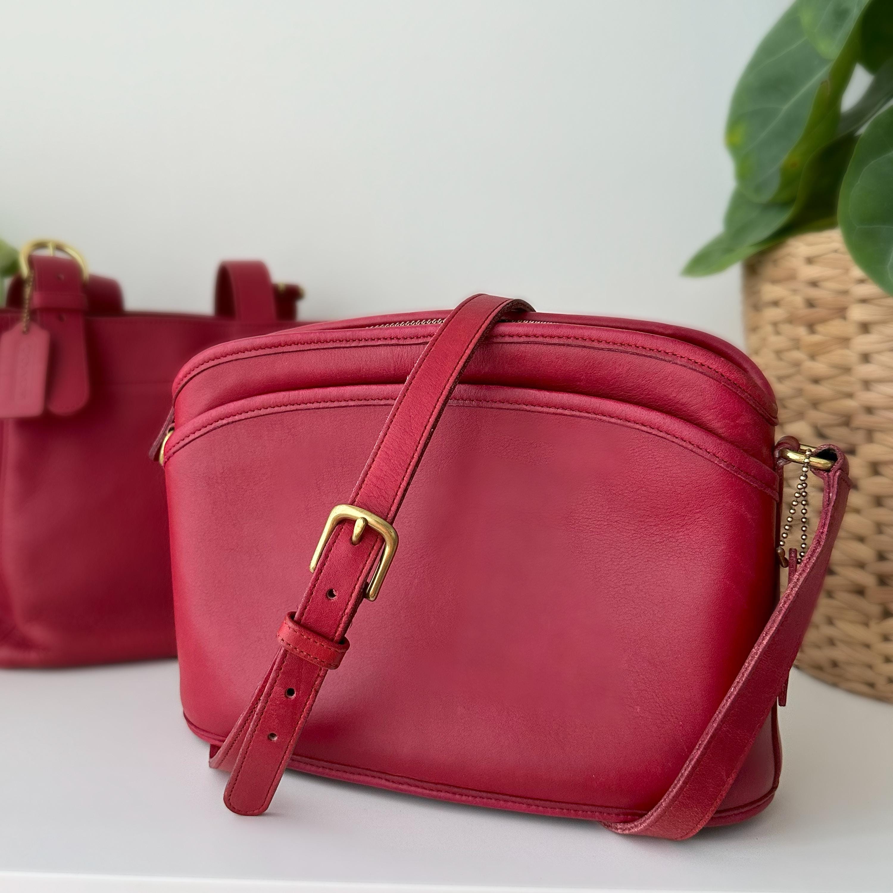 Red Coach Willis Bag - Etsy Red Coach Willis Bag - Etsy