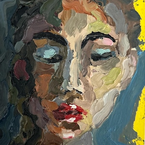 Woman Face Artwork Abstract Portrait Oil Painting Original Art Diverse Woman Portrait  Woman Face Painting Fine Art