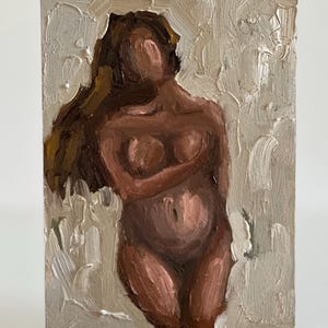 Schwangere Frau Ölgemälde Geburtsgeschenk Kunstwerk Ölgemälde Originalkunst diverse Frauenportrait Frau Schwangere Malerei Fine Art 1,6 von 20