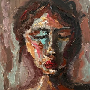Woman Face Artwork Abstract Portrait Oil Painting Original Art Diverse Woman Portrait  Woman Face Painting Fine Art