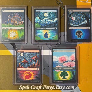 hand painted mtg cards Teval, the Balanced Scale