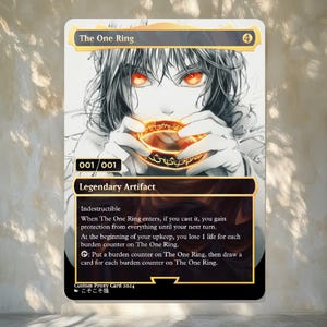 The One Ring - MTG Proxy custom magic cards