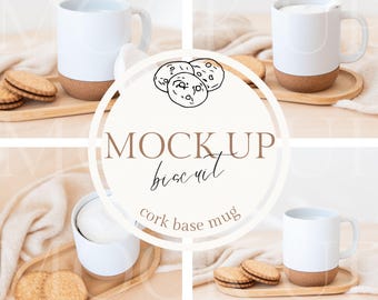 Cork base cup mockup | JPG Mug Mockup | Mug Mockup | Cork cup mockup | Biscuit | Cup mockup