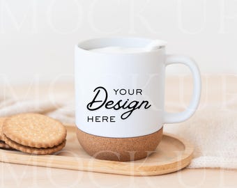 Cork Base Mug Mockup | JPG Mug Mockup | Cup Mockup | Cork Mug | Digital Download | Mug