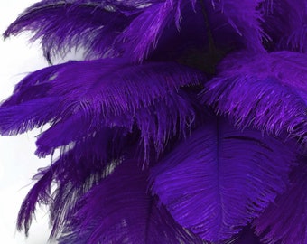 purple ostrich feathers wholesale