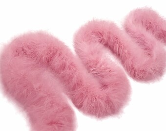 USA SELLER, 2 Yards - Taupe Turkey Medium Weight Marabou Feather Boa 25 Gram Halloween Craft Supply  : 4927