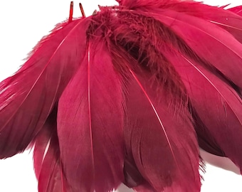 USA SELLER, 1 Pack - Claret Goose Nagoire Loose Feather - 0.25 Oz Wedding Boho Millinery Craft Supply : 4304