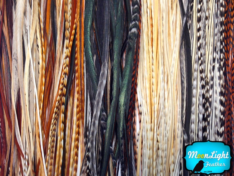 Hair Feathers 100 Pieces Wholesale Natural Thin Long Etsy