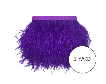 Grape Purple Ostrich Feather Trim Boa per each Grape Purple Ostrich Feather Trim Boa per each