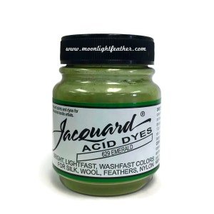 Feather, Silk, Wool, Cashmere and Yarn Dyes EMERALD Jacquard Acid Dyes 1/2 Oz : 3735 image 1