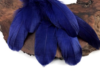 USA SELLER, 1/4 lbs. - Navy Blue Goose Nagoire Wholesale Feathers (Bulk) Wedding Boho Mardi Gras Costume Party Craft Supplier : 4892