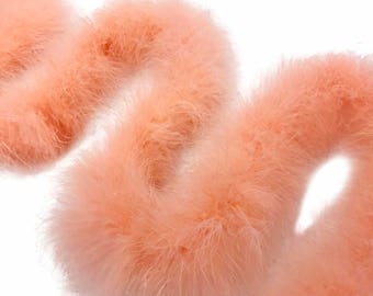 Marabou Boa, 2 Yards - Pfirsich Türkei Mittelgewicht Marabou Federboa 25 Gramm Halloween Craft Versorgung: 128