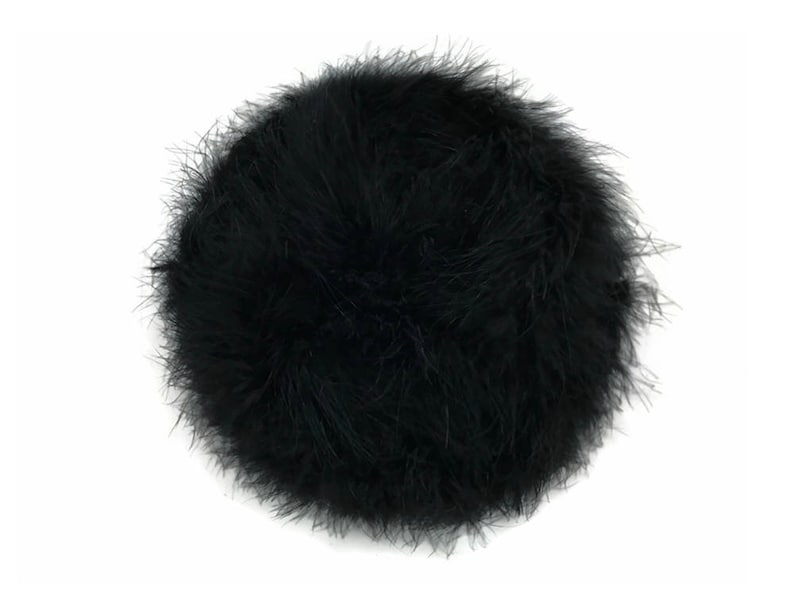 Marabou Boas, 2 Yards Black Turkey Medium Weight Marabou Feather Boa 25 Gram Halloween Craft Supply : 116 image 3