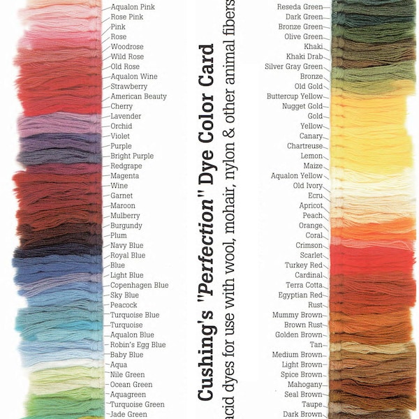Cushing Yarn and Feather Dyes - Great dyes for feathers and fur for crafts or fly fishing (Dye Only) :&