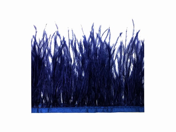 Vente en gros de 10 verges - - - plumes d’autruche bleu marine frange garniture gros plume (en vrac) : 4515 07aadf Vente en gros de 10 verges - - - plumes d’autruche bleu marine frange garniture gros plume (en vrac) : 4515 07aadf