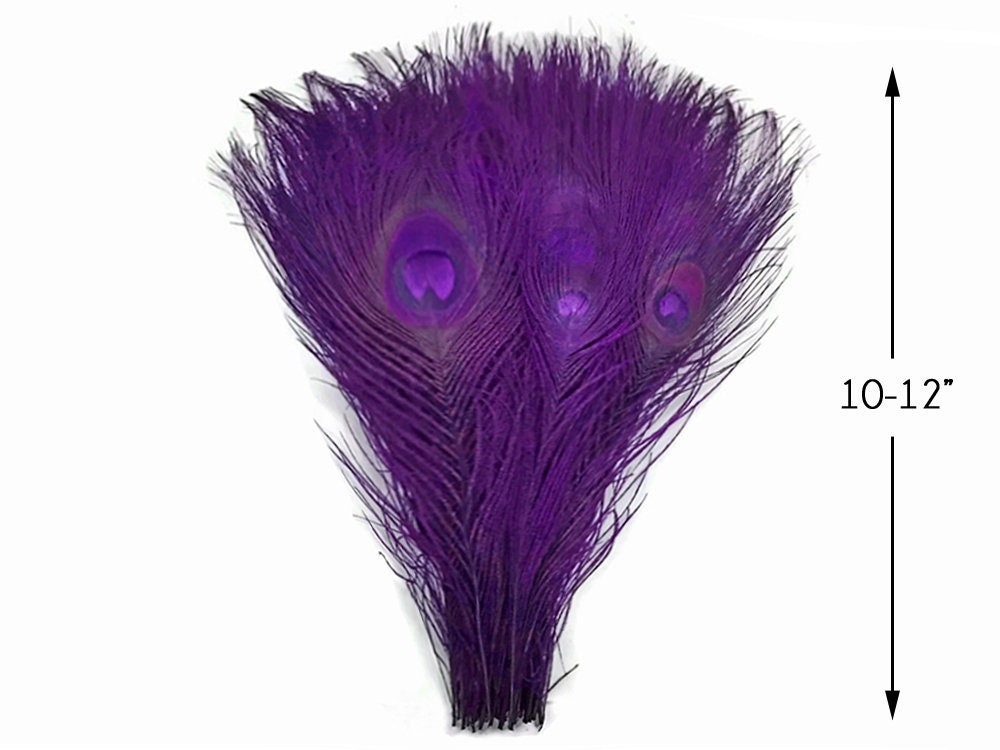 Dyeing Peacock Feathers For Crafts Length 25-30CM 10-12inch Peacock  10Pcs/lot