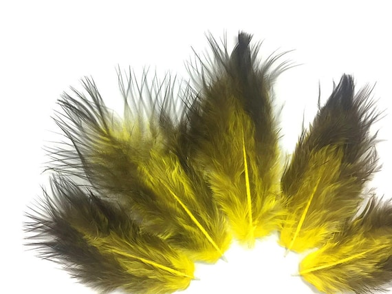 Pink /& Black Rooster Chickabou Fluff Feathers 1 Dozen USA SELLER