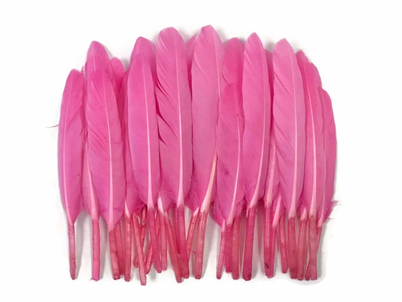 Duck Feathers 500 Pieces Candy Pink Duck Cochettes Etsy