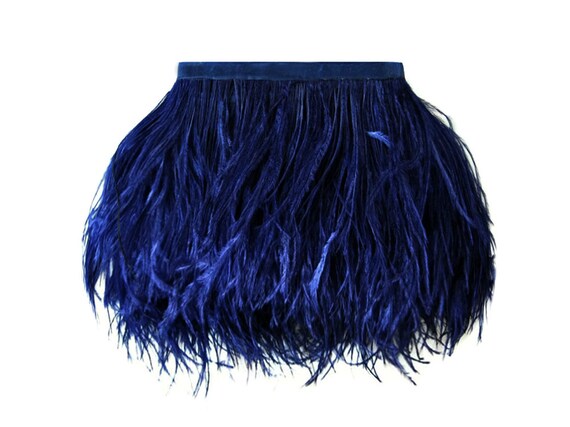Vente en gros de 10 verges - - - plumes d’autruche bleu marine frange garniture gros plume (en vrac) : 4515 07aadf Vente en gros de 10 verges - - - plumes d’autruche bleu marine frange garniture gros plume (en vrac) : 4515 07aadf