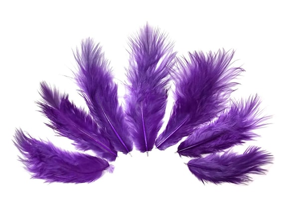 1 Dozen USA SELLER Red Grizzly Rooster Chickabou Fluff Feathers