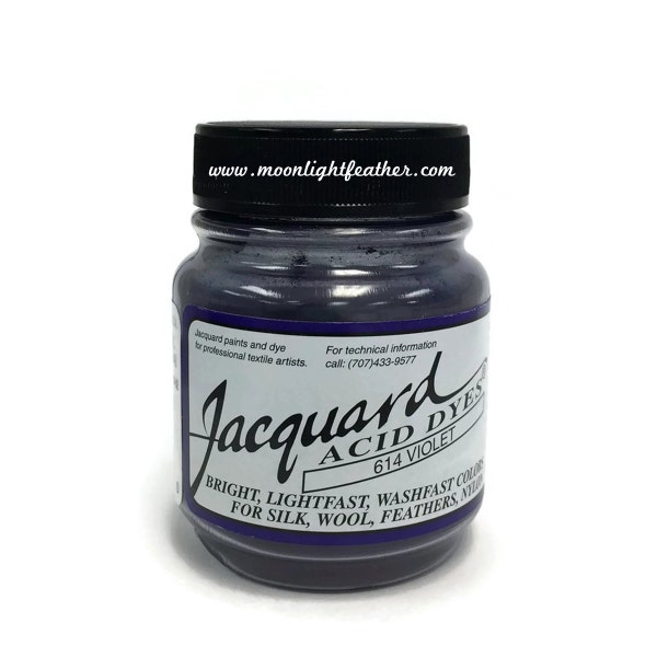 Feather, Silk, Wool, Cashmere and Yarn Dyes - VIOLET Purple Jacquard Acid Dyes - 1/2 Oz : 3720