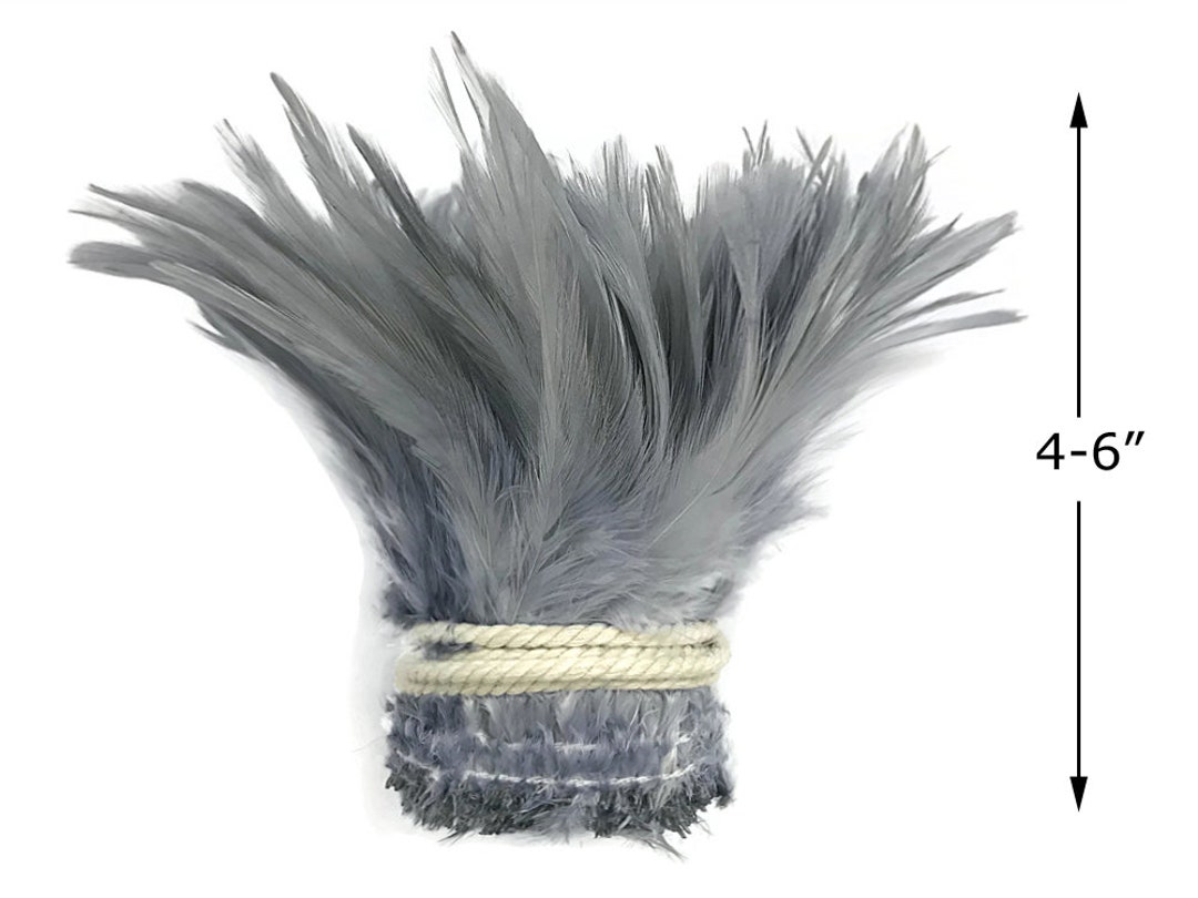 Bulk Feather Extensions 100 Hair Feathers Wholesale Natural Real Rooster  Feathers Grizzly White Dunn Gray Black 8-14inch 