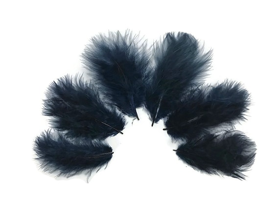 Marabou Feathers, 1 Pack Navy Blue Turkey Marabou Short Down Fluff Loose  Feathers 0.10 Oz. Craft Fishing Doll Supplies : 4283 