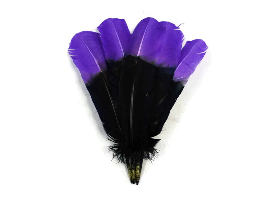 1/4 Lb - Pink Purple Ombre Turkey Tom Rounds Secondary Wing Quill Wholesale  Feathers (Bulk)