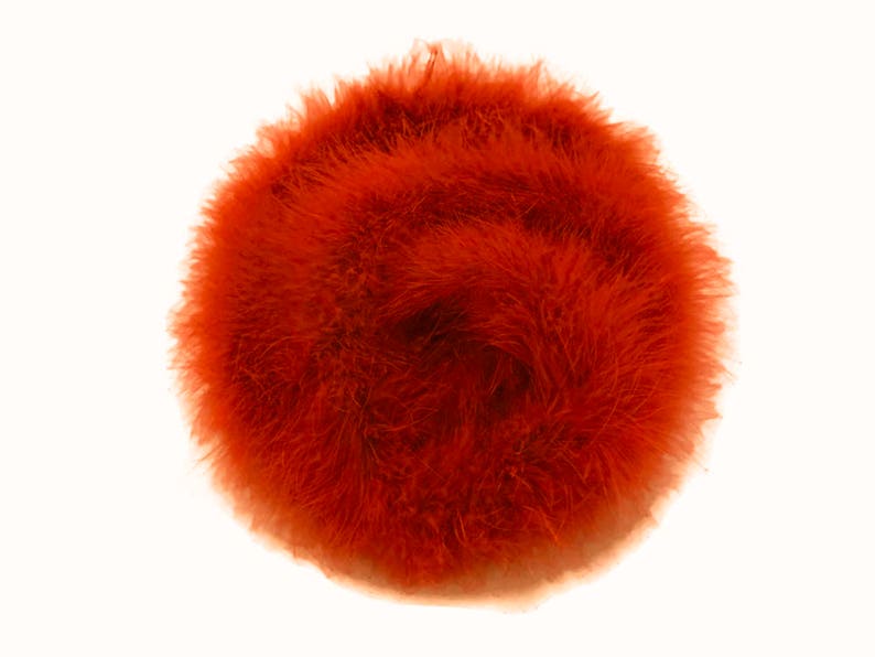 Orange Boa, 2 Yards Orange Turkey Medium Weight Marabou Feather Boa 25 Gram Halloween Craft Supply : 129 image 2