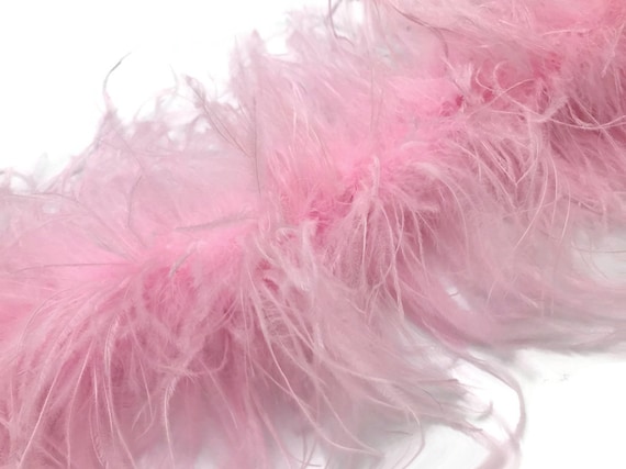 10 Yards Hot Pink Ostrich Fringe Trim Wholesale Feather 2 Ply Halloween Dress