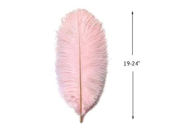 1/2 Lb. - 19-24 Hot Pink Ostrich Extra Long Drab Wholesale Feathers (Bulk)