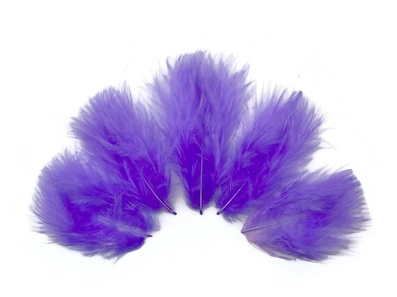Purple Feathers 1/4 Lb PURPLE Turkey Marabou Short Down 