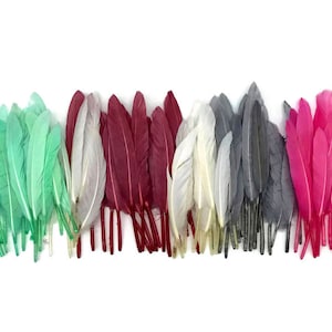 White Duck Feathers, 1 Pack Natural White Duck Cochettes Loose Feathers 0.30 oz. Craft Supply : 448 image 5