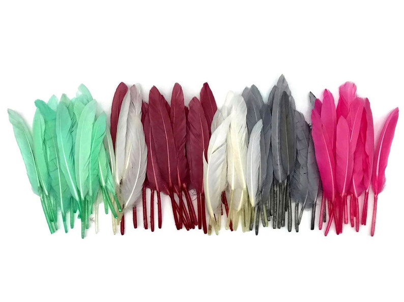 White Duck Feathers, 1 Pack Natural White Duck Cochettes Loose Feathers 0.30 oz. Craft Supply : 448 image 5