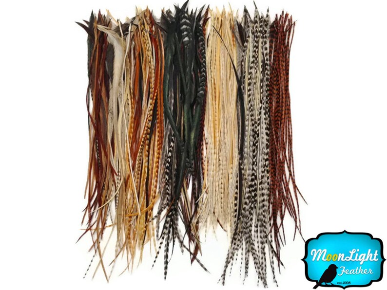 Hair Feathers 100 Pieces Wholesale Natural Thin Long Etsy