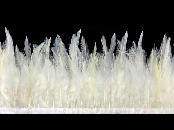 1 Yard Blue Rooster Neck Hackle Saddle Feather Wholesale Trim Craft Supply