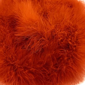 Orange Boa, 2 Yards Orange Turkey Medium Weight Marabou Feather Boa 25 Gram Halloween Craft Supply : 129 image 4