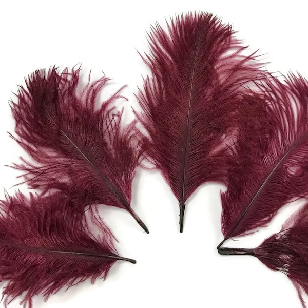 Burgundy Feathers Etsy