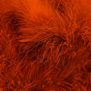 Orange Boa, 2 Yards Orange Turkey Medium Weight Marabou Feather Boa 25 Gram Halloween Craft Supply : 129 image 5