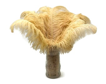 Piume di struzzo Sowder, 10 pezzi, 30-35 cm, decorazioni di nozze o per la casa Orange