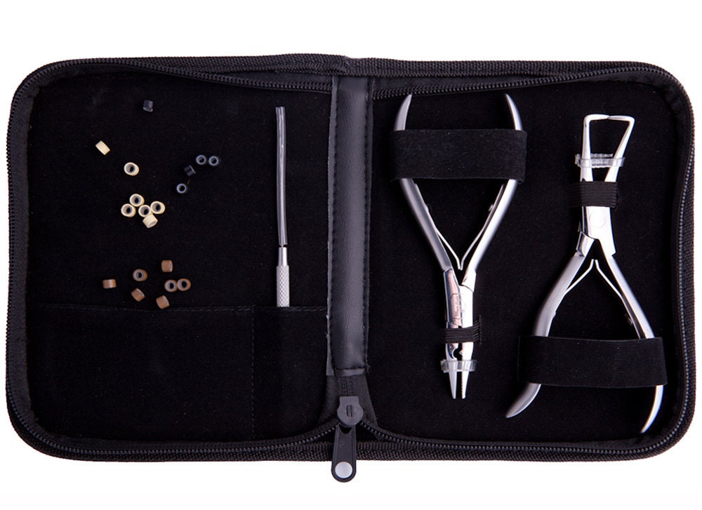 Salon Tool Kit for Complete Hair and Feather Extension Installation : 1043  