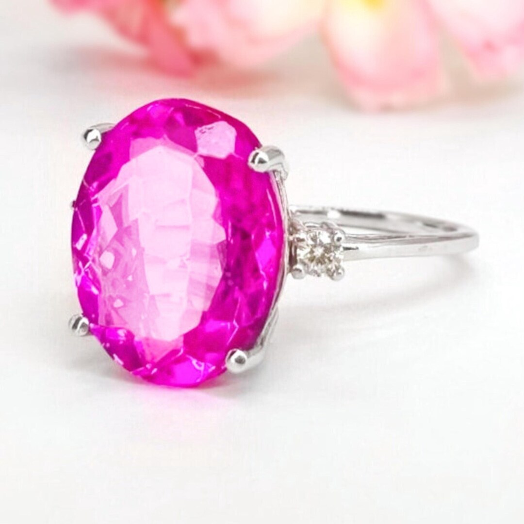 Pink Topaz Dress Ring