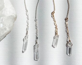 Quartz Crystal Ear Threaders