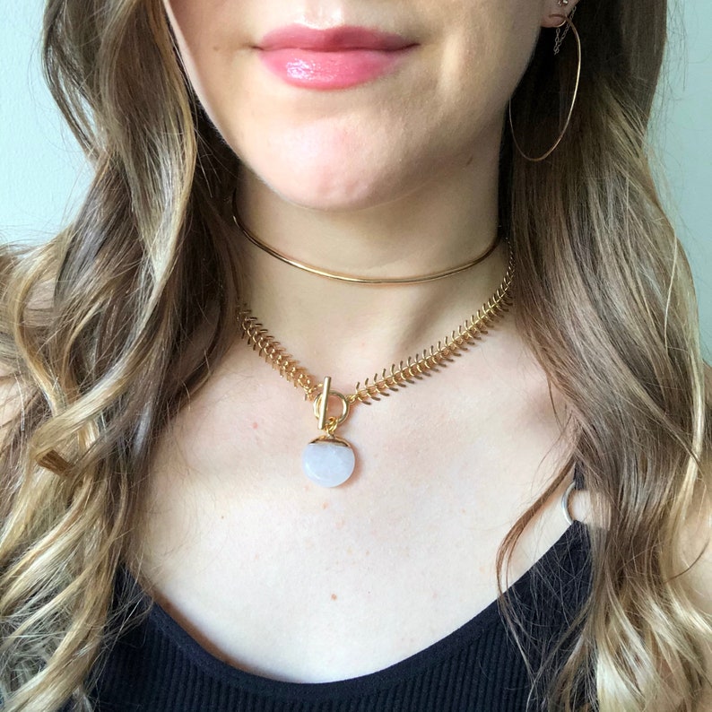 Simple Hammered Wire Choker 14k Gold Filled Sterling Etsy