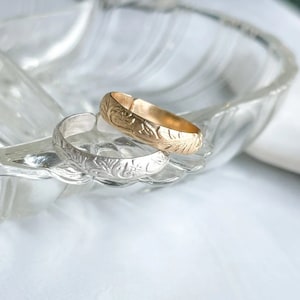 Adjustable Floral Filigree Ring