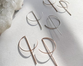 Turning Tides Wire Threader Earrings